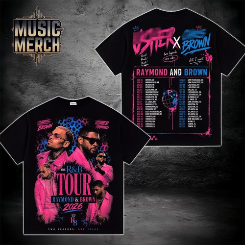 Maglietta usher chris brown - usher,