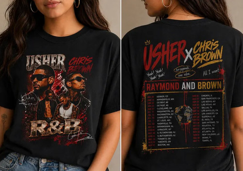 Maglietta usher chris brown - maglietta,