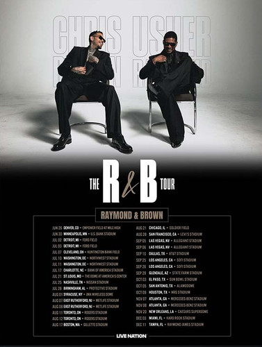 Poster chris brown - and, usher