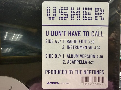 Usher don have - to, call
