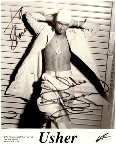 Usher signed photograph soul - usher,